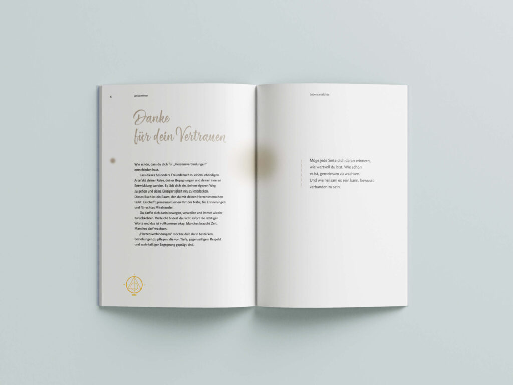 Achtsames Freundebuch für Erwachsene und tiefere Gespräche