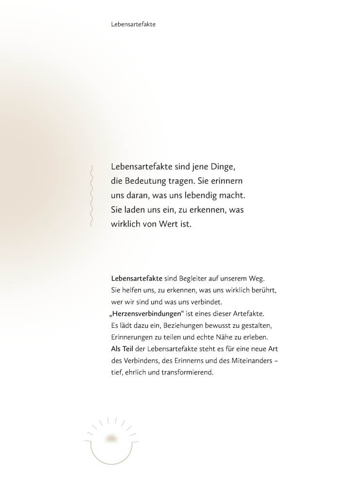 Herzensverbindungen Innenteil Und Lebensartefakte