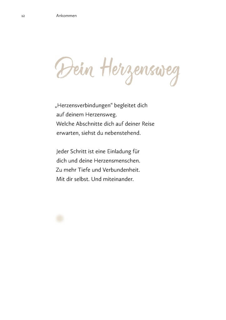 Herzensverbindungen Innenteil dein Herzensweg