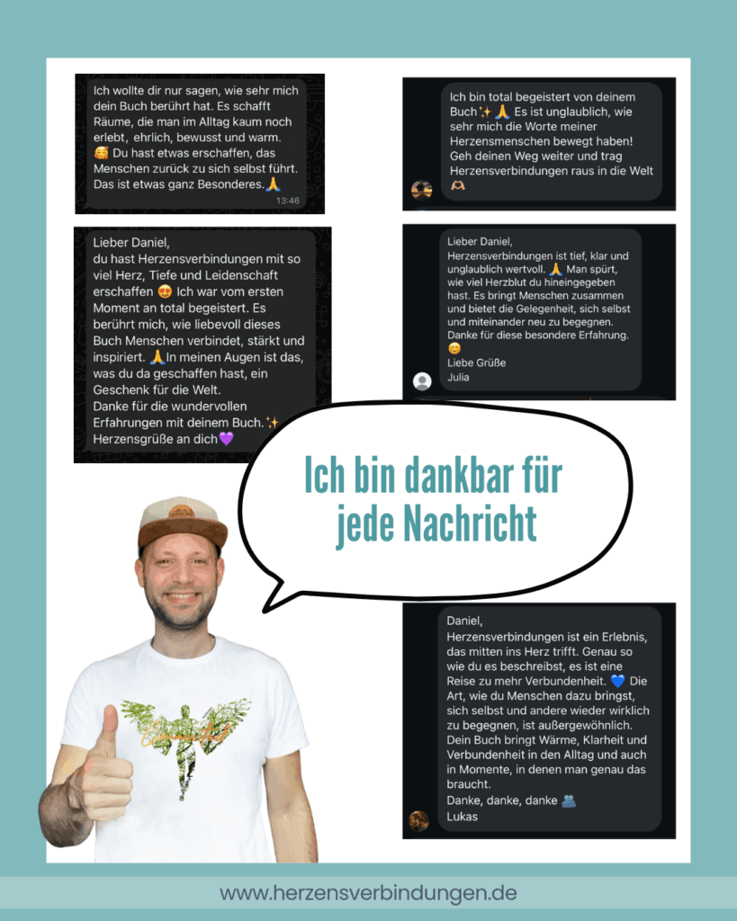 Feedback zu Herzensverbindungen dem Freundebuch für bewusste Erwachsene